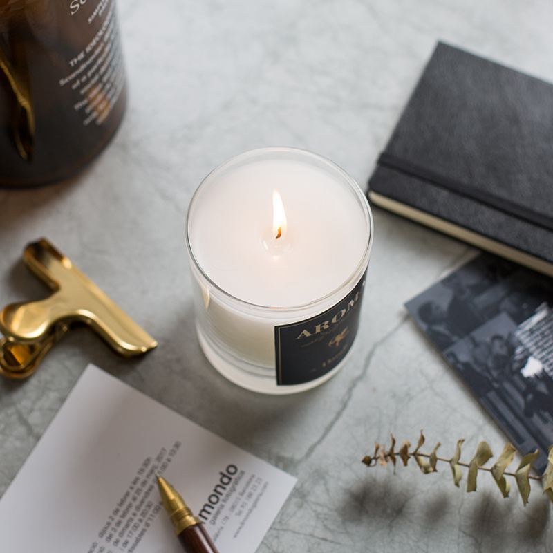 M & Odorem nativus Decorative Luxuria Suspendisse Secretum Label odorata SOY Cera Candle