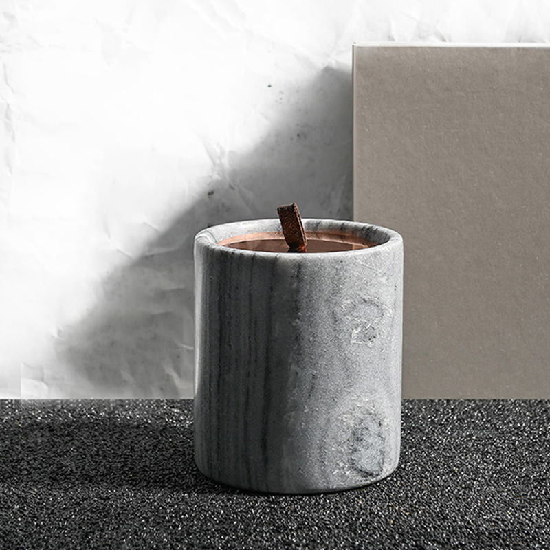 M&Solent Wholesale Luxuria Custom Decoration Private Label Black Glass Crystal Solent SOY Cera Candles