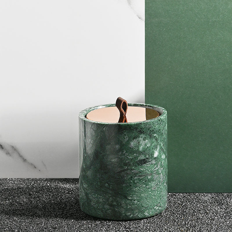 M&Solent Wholesale Luxuria Custom Decoration Private Label Black Glass Crystal Solent SOY Cera Candles