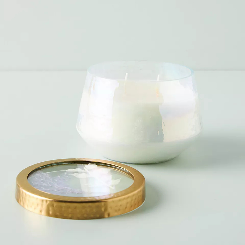 Wholesale customized Private Label Home Decoration Clear Glass Fors Scented Candles