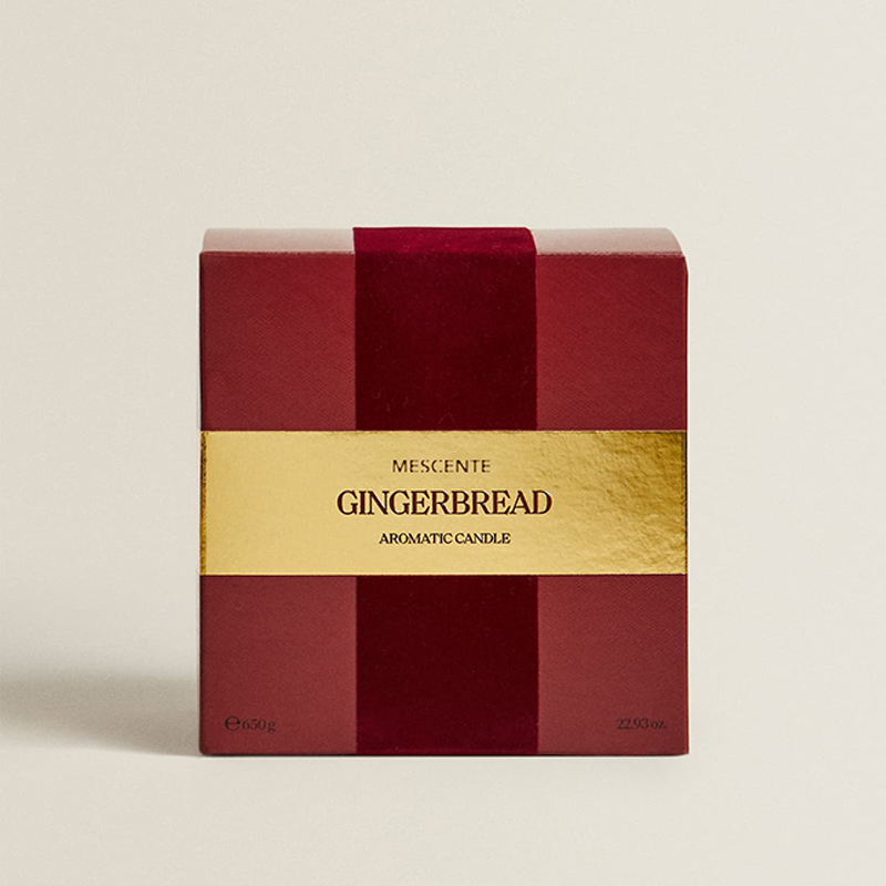 M&odore Custom Luxuria 3 Wicks Candles Privatum Secretum Label Nigrum Matte Vitri Candelae odoratae