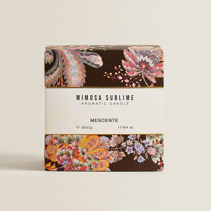 Luxuria Privata Label Spiritualis SOY Cera Candelis odorata Cum Gift Box