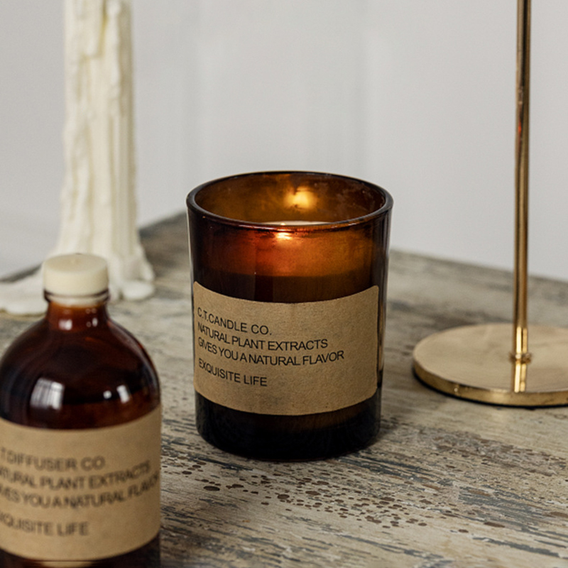 M & odor Luxuria Decor Home Rubrum Diffuser et odoratur lucerna posuit cum arca packaging