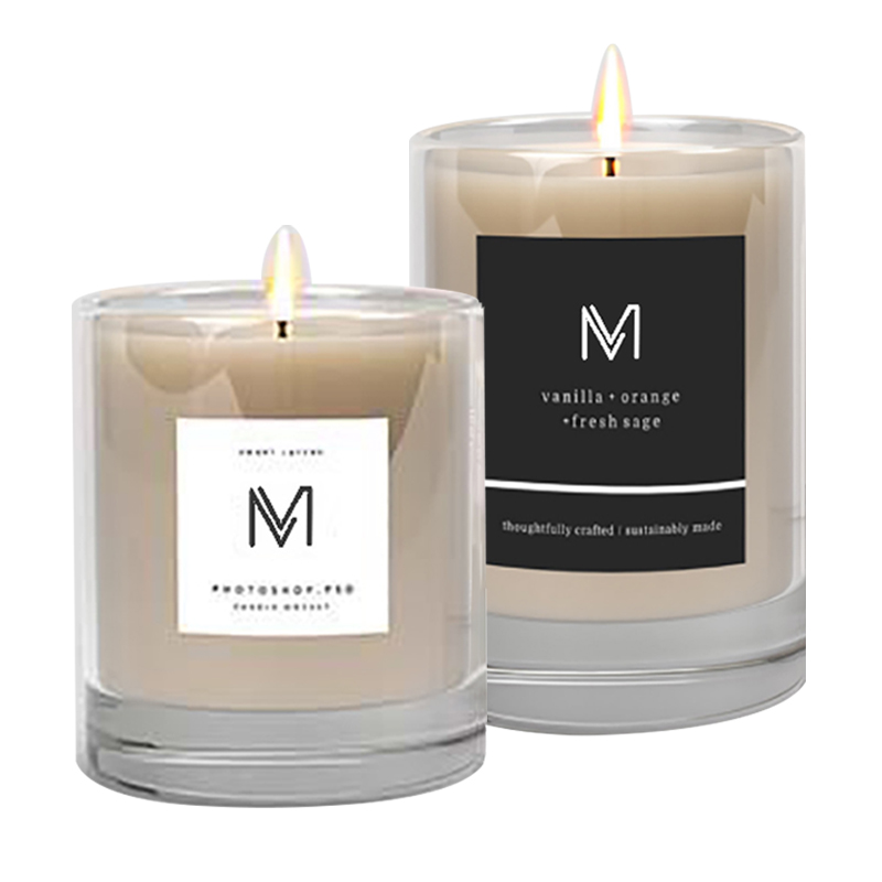 M&Solent officinam Lupum directe deliciae privatae label soy cereis candelis odoratis cum cistae in mole