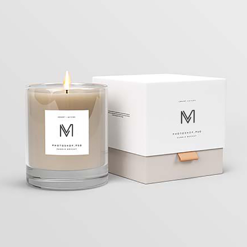 M&Solent officinam Lupum directe deliciae privatae label soy cereis candelis odoratis cum cistae in mole
