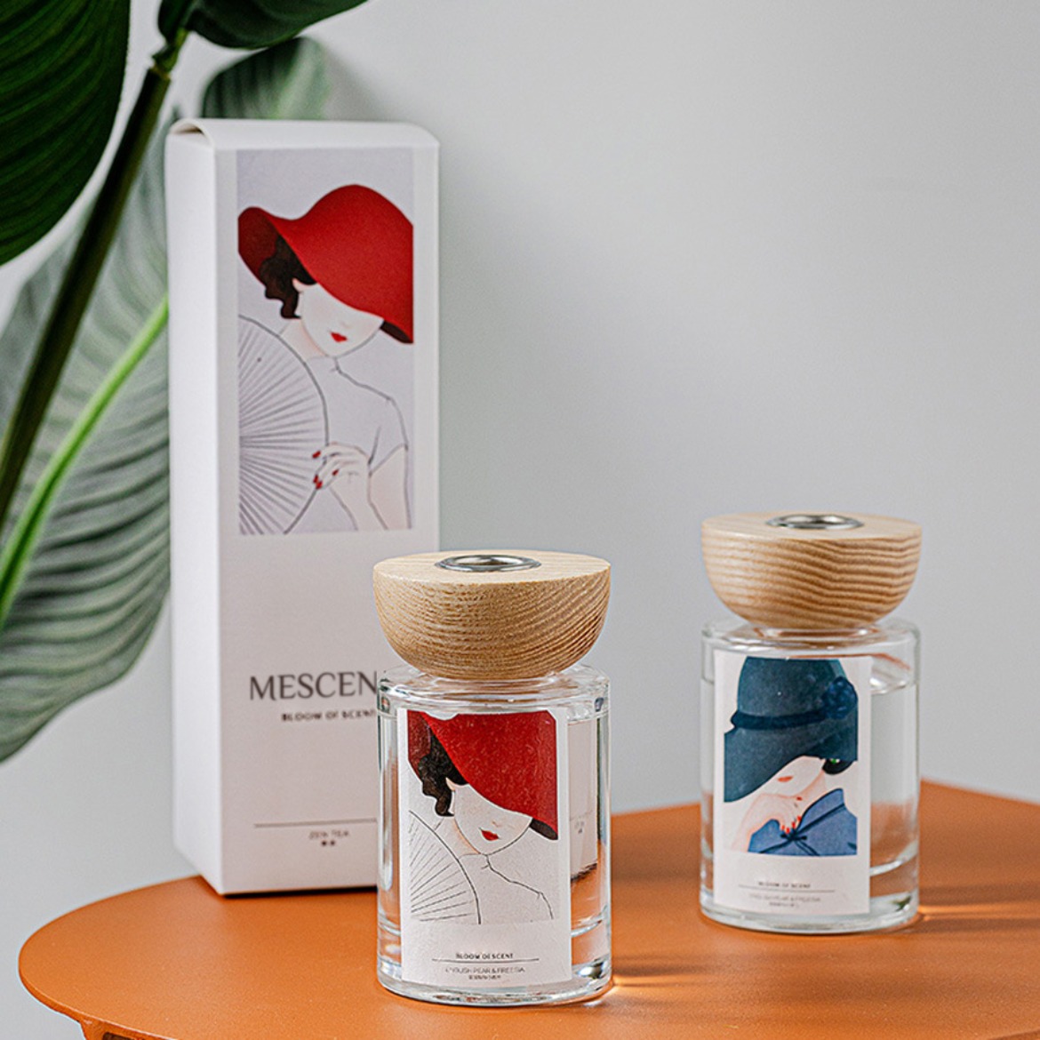 M&Solent Lupum privatim pittacium vitreum utrem baculum diffundens calamos cum stopper