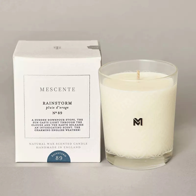 M&Solent Wholesale New Luxuria Custom Private Label Christmas Crystal Jars Kerzen Solent SOY Candle with Lid
