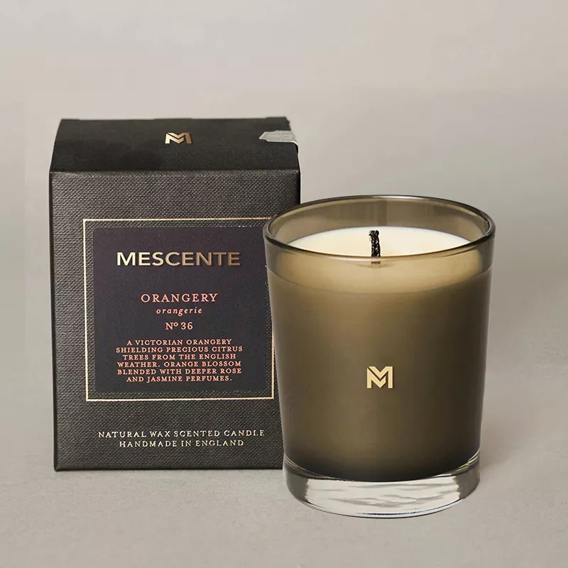 M&Solent Wholesale New Luxuria Custom Private Label Christmas Crystal Jars Kerzen Solent SOY Candle with Lid