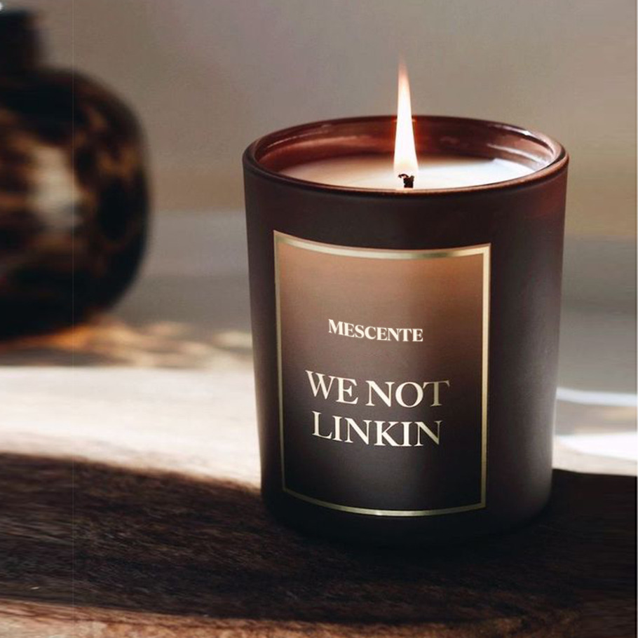 M&Solent Wholesale New Luxuria Custom Private Label Christmas Crystal Jars Kerzen Solent SOY Candle with Lid