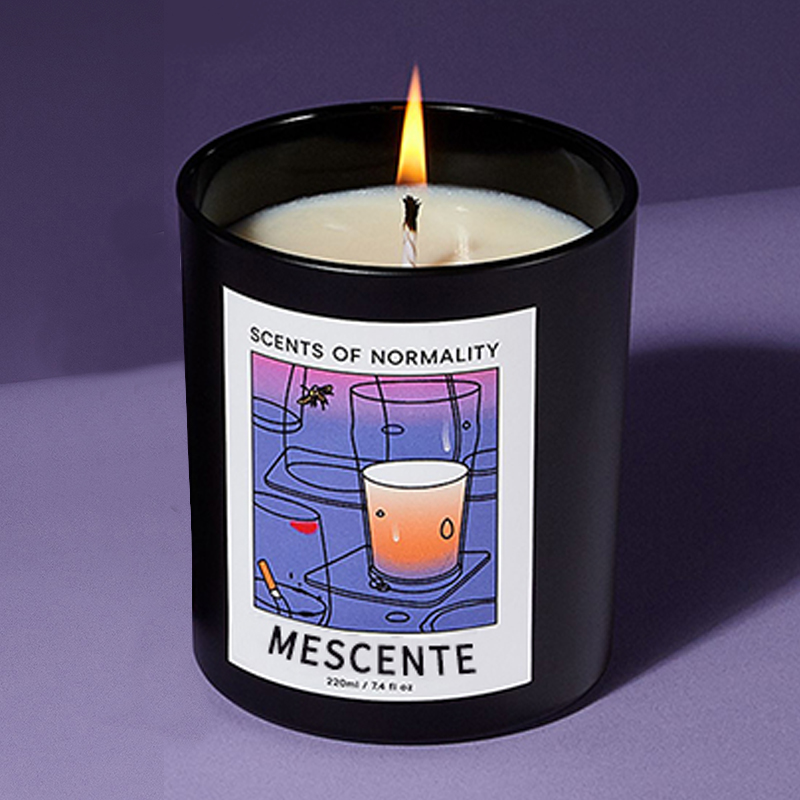 M&Solent Wholesale Luxuria Custom Private Label Handmade Christmas Crystal Aroma Solent Soy Wax Candles