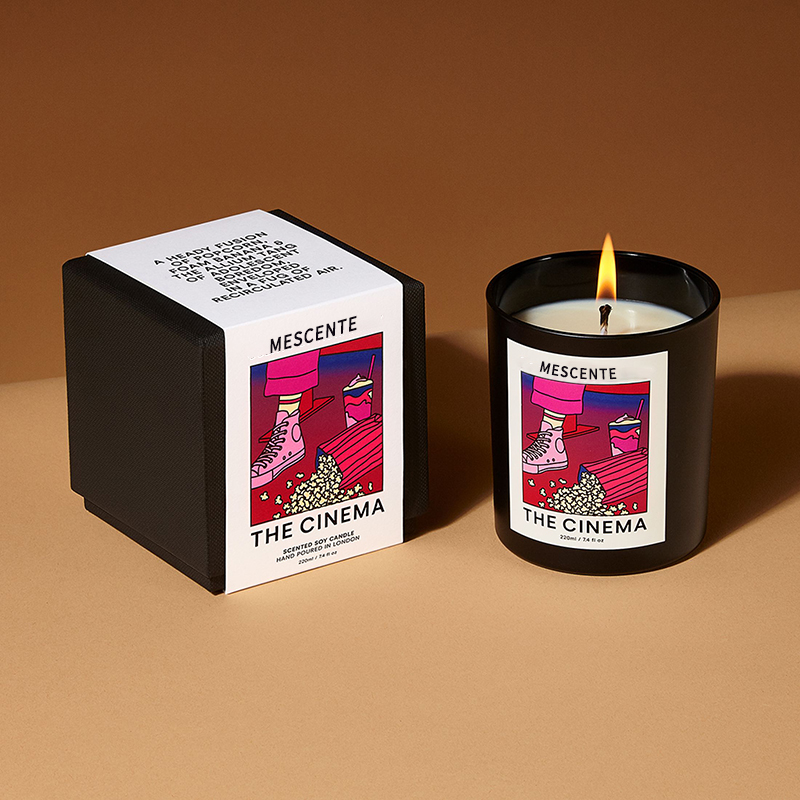 M&Solent Wholesale Luxuria Custom Private Label Handmade Christmas Crystal Aroma Solent Soy Wax Candles