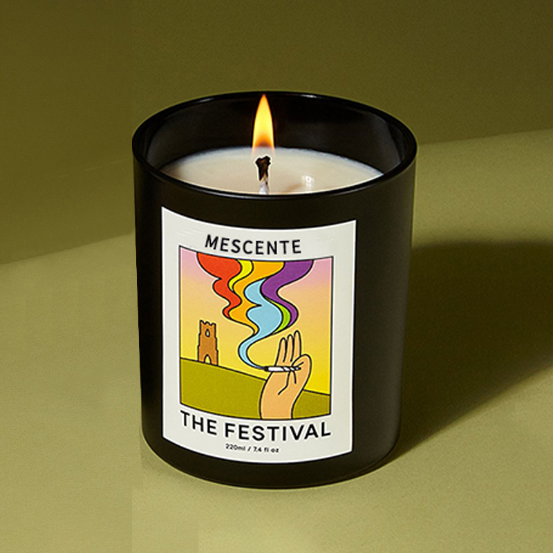 M&Solent Wholesale Luxuria Custom Private Label Handmade Christmas Crystal Aroma Solent Soy Wax Candles