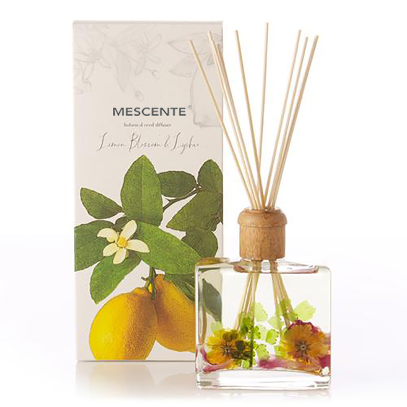 Wholesale High Quality Luxuria Custom Private Label Flower Sola Wood Aroma Reed Diffuser With Box