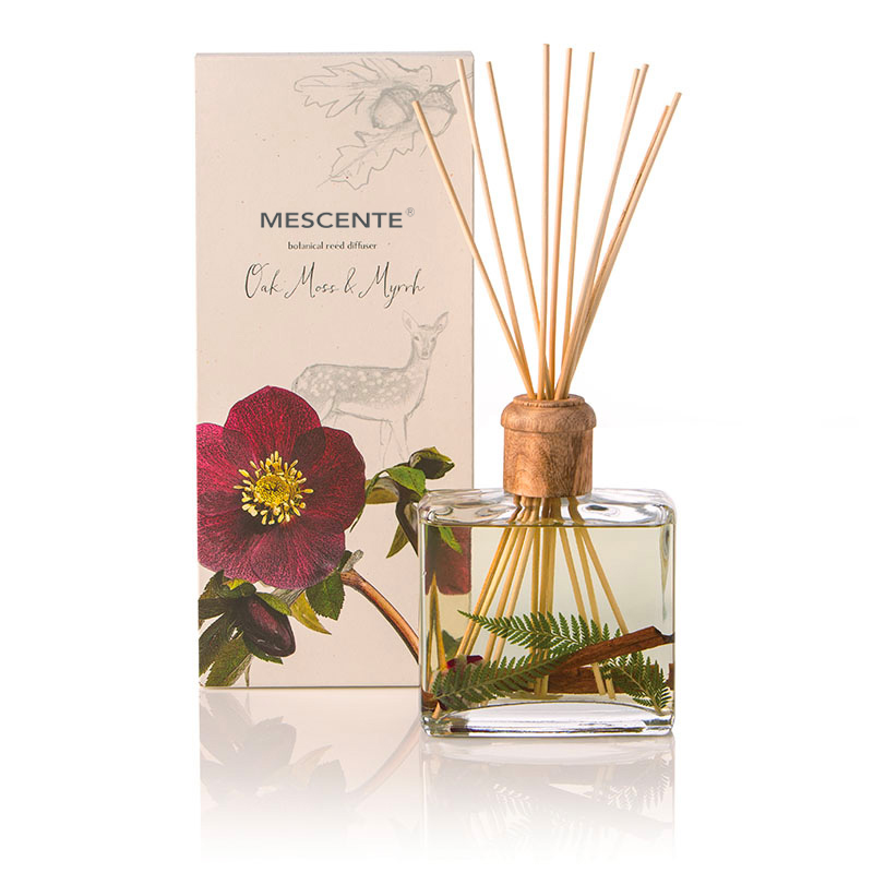 Wholesale High Quality Luxuria Custom Private Label Flower Sola Wood Aroma Reed Diffuser With Box