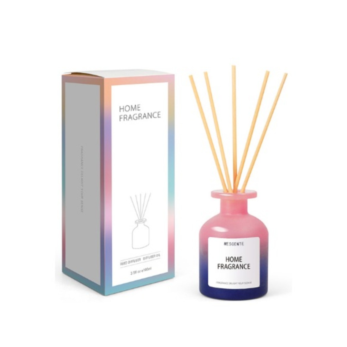 Tutus Unique Vitri Utrem odorem Flores Reed Difusores Oleum Refill Cum Packaging Pyxidas Donum Pone