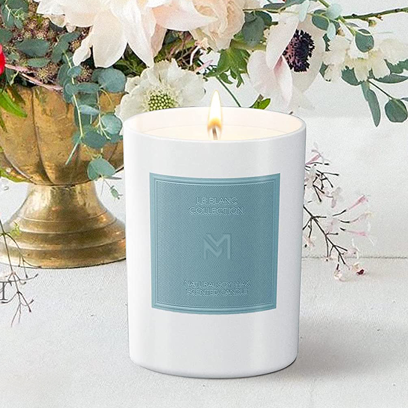 M&Scent Wholesale Custom Luxury Black Glass Jar Christmas Aromatherapy Soy Wax Candle Sets