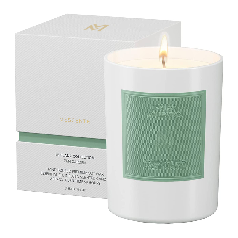 M&Scent Wholesale Custom Luxury Black Glass Jar Christmas Aromatherapy Soy Wax Candle Sets