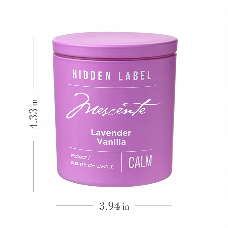 M & Odorem Lupum Luxuria Secretum Label Black Jars odorata SOY Cera cerei Crystalli