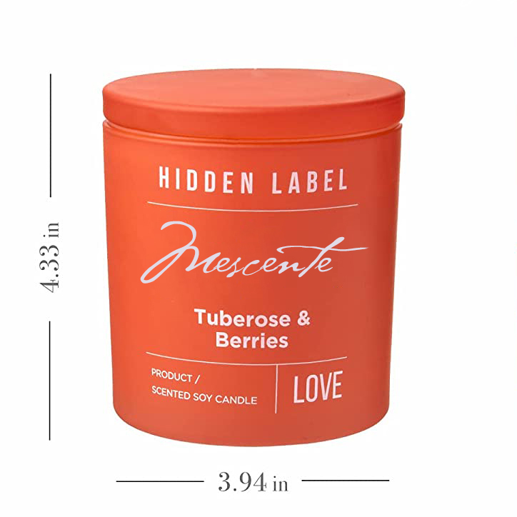 M & Odorem Lupum Luxuria Secretum Label Black Jars odorata SOY Cera cerei Crystalli
