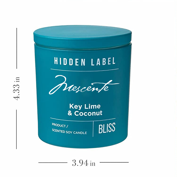 M & Odorem Lupum Luxuria Secretum Label Black Jars odorata SOY Cera cerei Crystalli