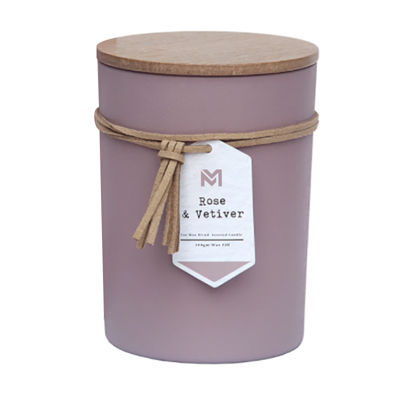 M&S odorem Lupum Secretum Label Lignum Lid Aromatherapy Solet SOY Cera Candle Gift Set In Vitreis Jar