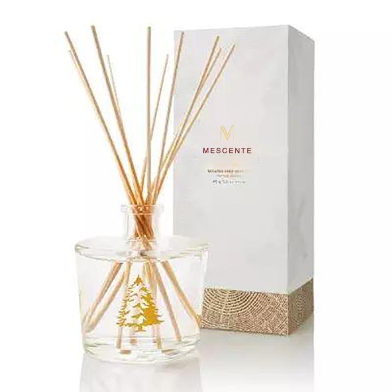 M&Solent Lupum Luxuria Vitri Bottle Stik Fiber Round Wood Screw Aroma Reed Diffuser Gift Sets