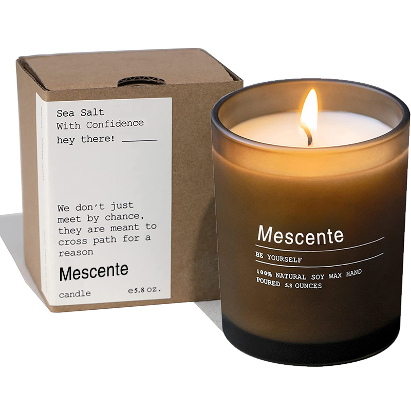 M&Solent Custom Nuptialis decoratio Jar Aenean & Ylang Ylang Candelae odoratae cum Labels in mole