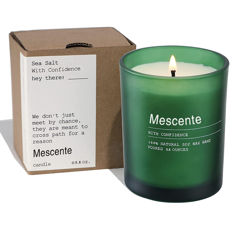 M&Solent Custom Nuptialis decoratio Jar Aenean & Ylang Ylang Candelae odoratae cum Labels in mole