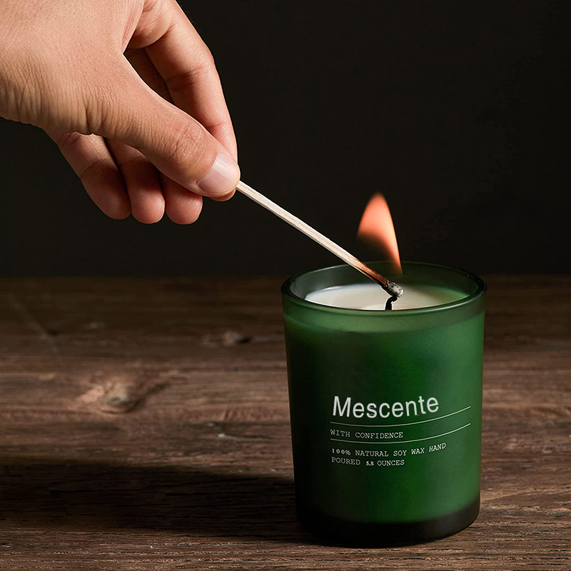 M&Solent Custom Nuptialis decoratio Jar Aenean & Ylang Ylang Candelae odoratae cum Labels in mole