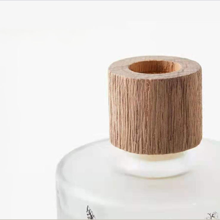 M&Scent Wholesale Luxuria Custom Decorative Amber Glass No Fire Unique Transparent Floral Aroma Reed Diffuser