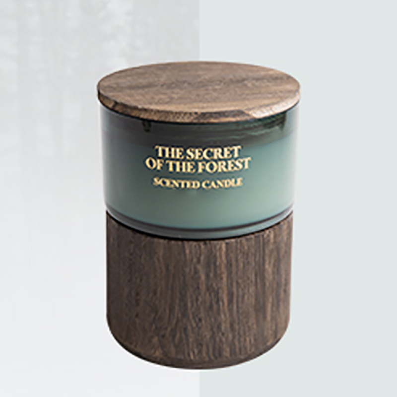 M & odorem consuetudinem speculum Jars mole ordinis odorata SOY cera lucerna cum crystallis