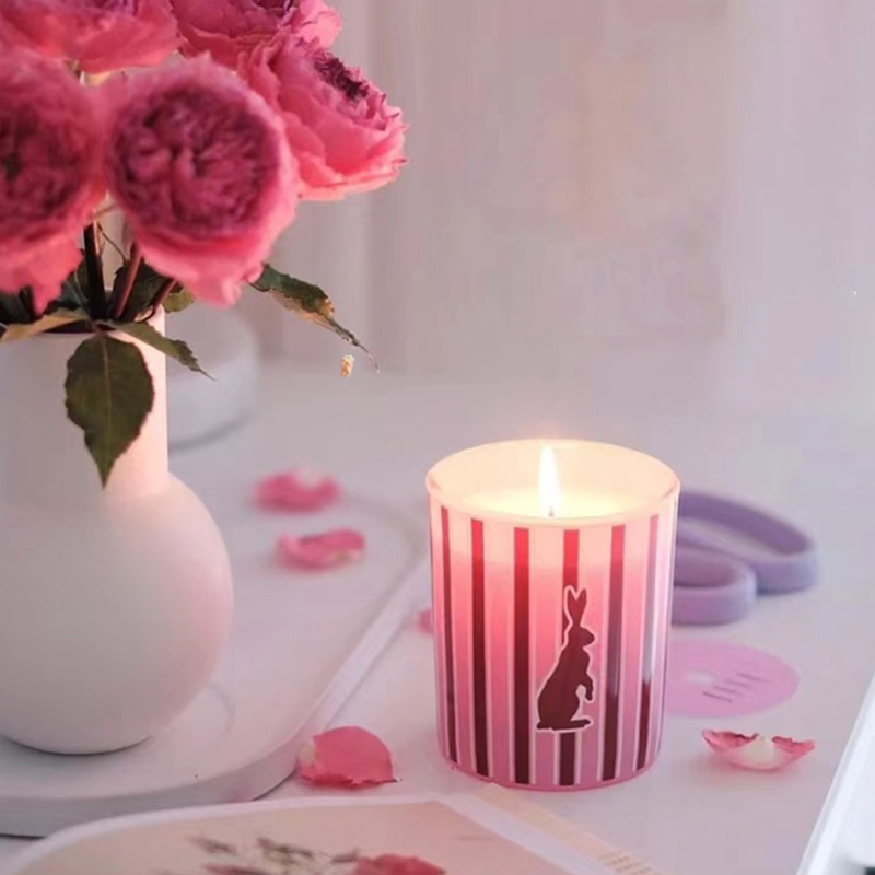 M & odor Wholesale Custom Luxuria Home Fragrantia vitrum Jars Fameds SOY cera cere