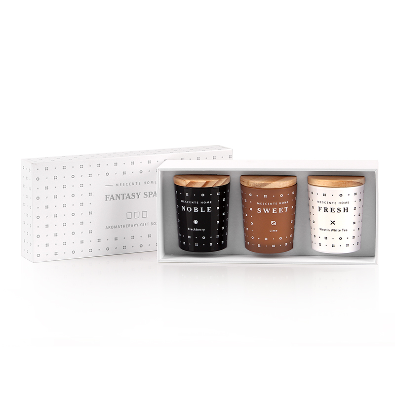 M23352 3 Pack Household Soy Cera Aromatherapy candelae odorata pone