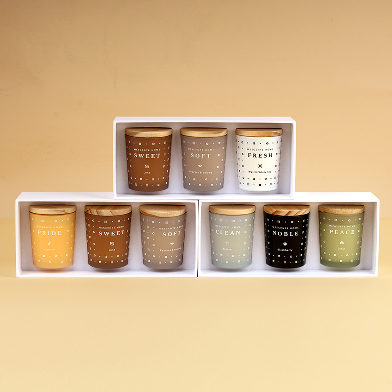 M23352 3 Pack Household Soy Cera Aromatherapy candelae odorata pone