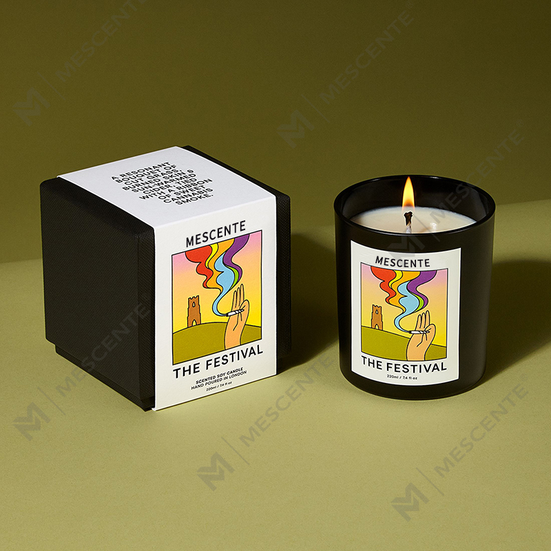 M&Solent Wholesale Luxuria Custom Private Label Handmade Christmas Crystal Aroma Solent Soy Wax Candles