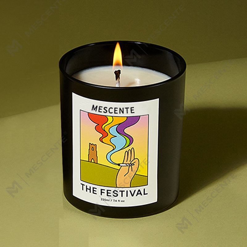 M&Solent Wholesale Luxuria Custom Private Label Handmade Christmas Crystal Aroma Solent Soy Wax Candles