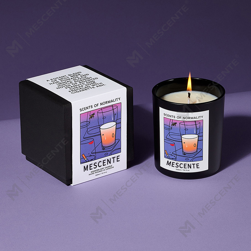 M&Solent Wholesale Luxuria Custom Private Label Handmade Christmas Crystal Aroma Solent Soy Wax Candles