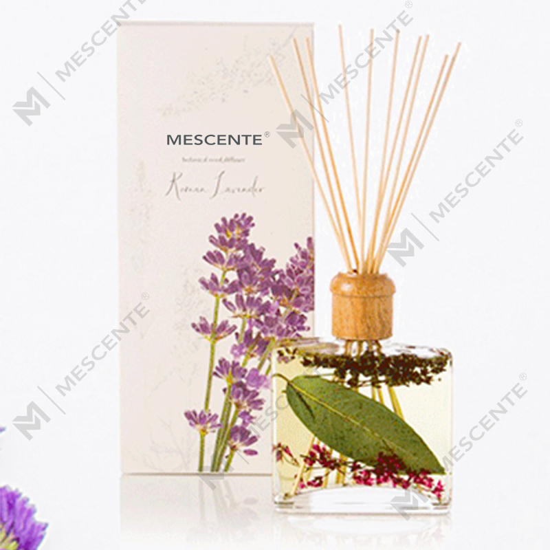 Wholesale High Quality Luxuria Custom Private Label Flower Sola Wood Aroma Reed Diffuser With Box