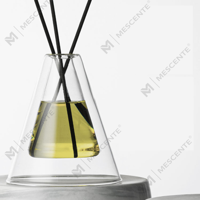Custom Large Hex Essenza Unique Glass Bottle White Frosted Extra Air Aroma Reed Diffuser Home Fragrance, Reed Diffusers Christmas