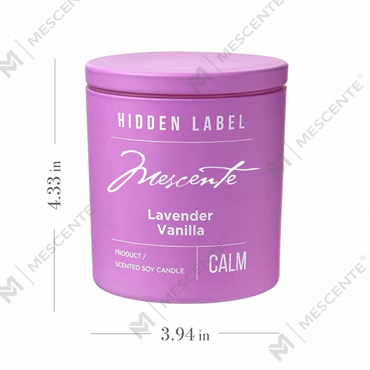 M & Odorem Lupum Luxuria Secretum Label Black Jars odorata SOY Cera cerei Crystalli