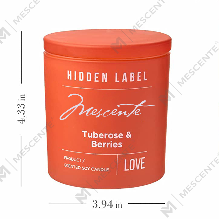 M & Odorem Lupum Luxuria Secretum Label Black Jars odorata SOY Cera cerei Crystalli