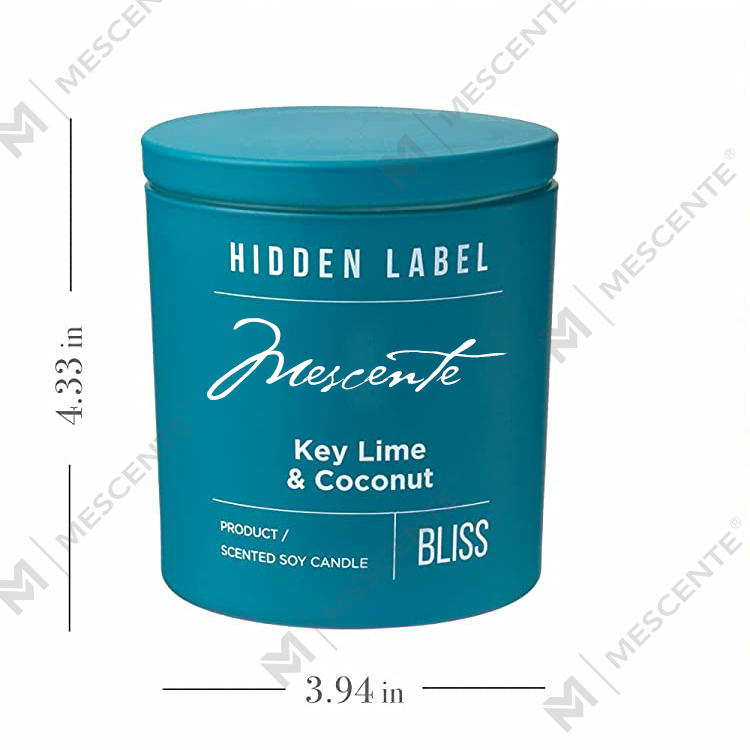M & Odorem Lupum Luxuria Secretum Label Black Jars odorata SOY Cera cerei Crystalli