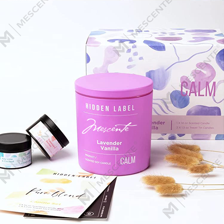 M & Odorem Lupum Luxuria Secretum Label Black Jars odorata SOY Cera cerei Crystalli