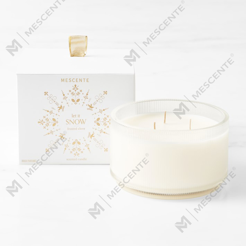 M&Solent Custom Made Logo Homemade Organic Clarity Scented SOY Candles Private Label In Glass Jar