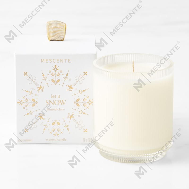 M&Solent Custom Made Logo Homemade Organic Clarity Scented SOY Candles Private Label In Glass Jar
