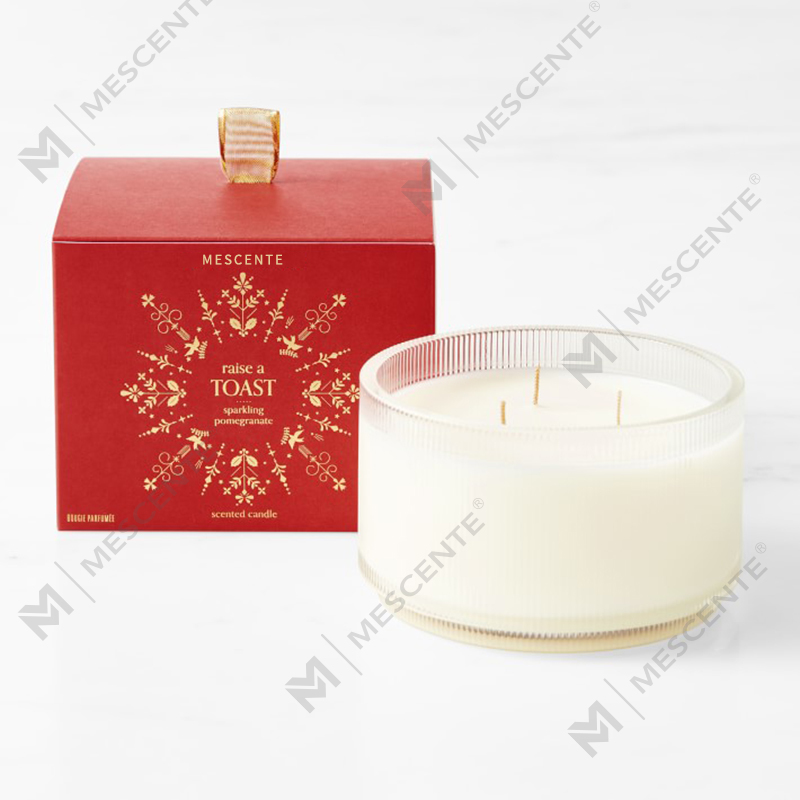M&Solent Custom Made Logo Homemade Organic Clarity Scented SOY Candles Private Label In Glass Jar