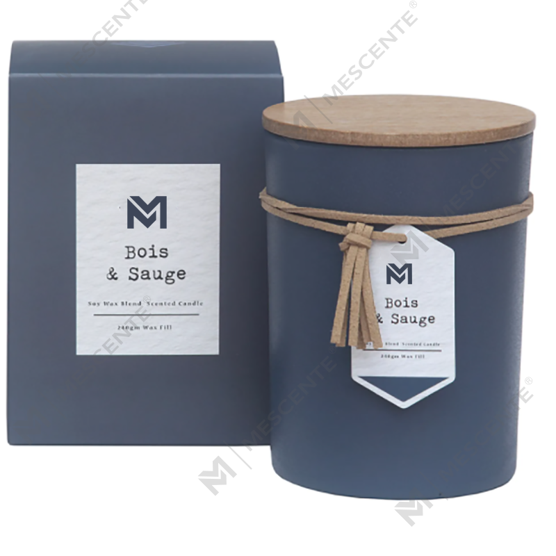 M&S odorem Lupum Secretum Label Lignum Lid Aromatherapy Solet SOY Cera Candle Gift Set In Vitreis Jar