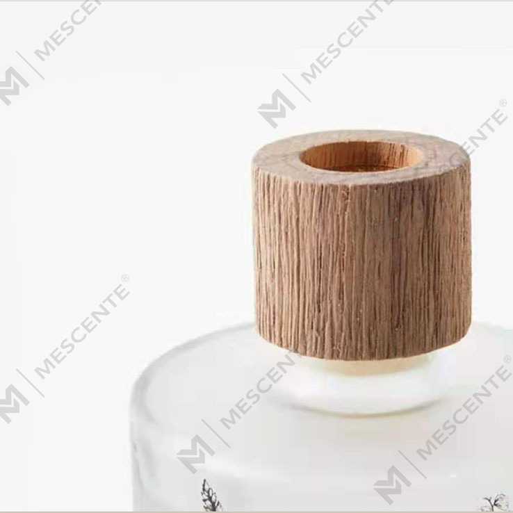 M&Scent Wholesale Luxuria Custom Decorative Amber Glass No Fire Unique Transparent Floral Aroma Reed Diffuser