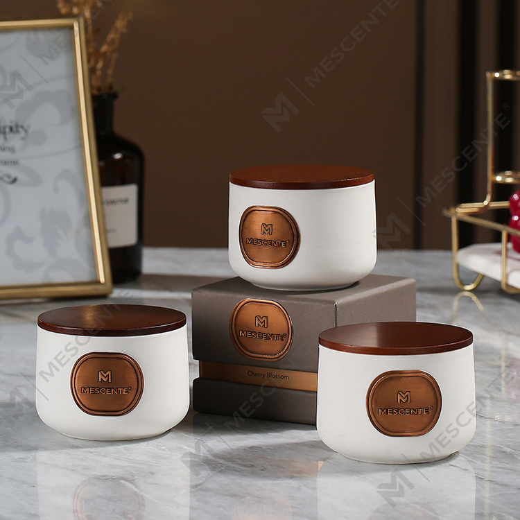 M&Solent label privata ceramic consuetudo cerea olentis Cocoes cerei donum sets
