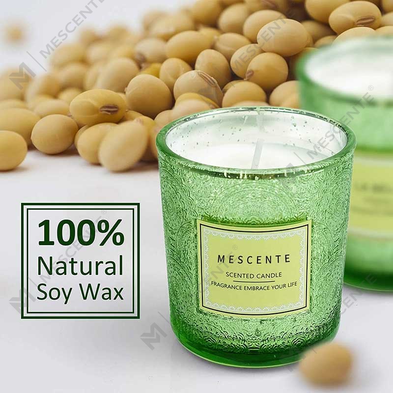 Tutus Privatum Nulla Luxuria Domus Decor Gift Packaging Color Jar Cera odorata Candelae cum floribus arentibus